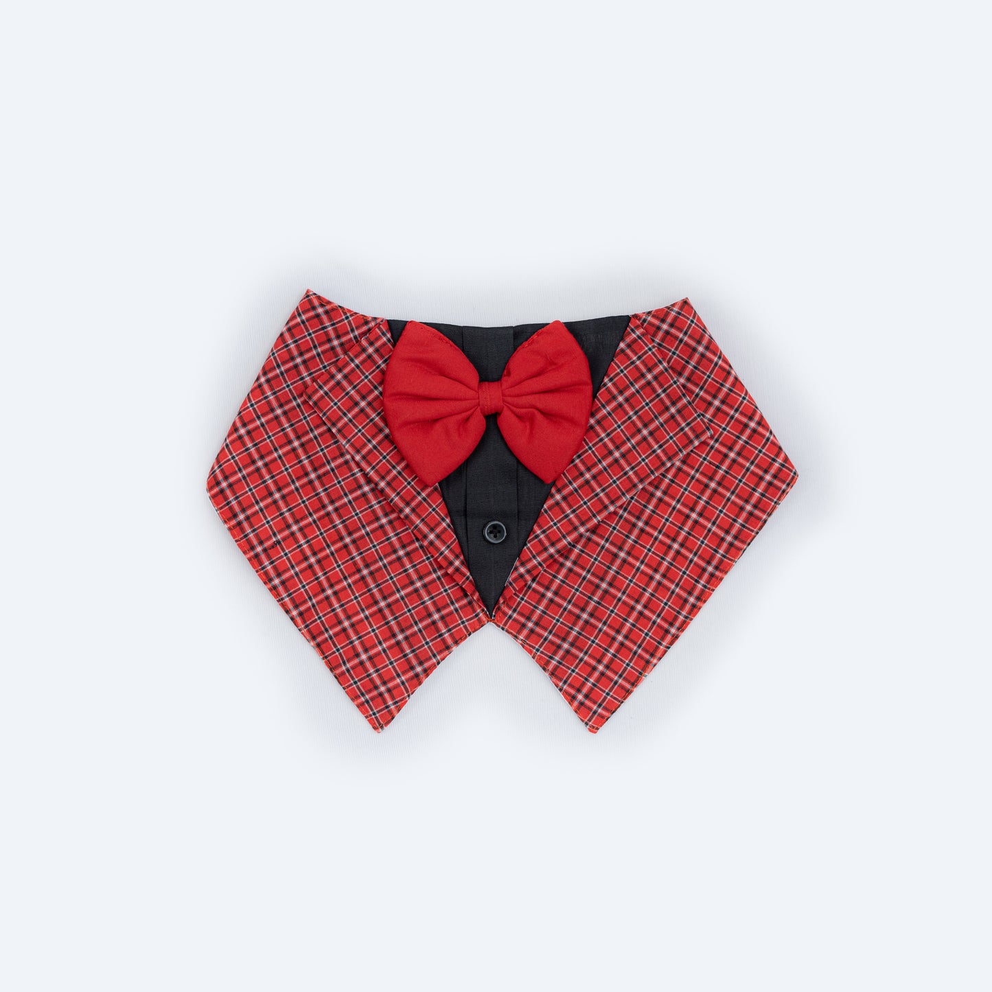 Pawgy Pets Waistcoat Tuxedo Bandana: Red for Dogs & Cats