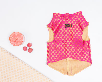 Pink Sherwani | For Dogs | Pawgy Pets