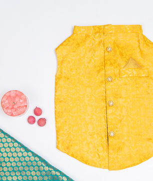 Pawgy Pets Sherwani Yellow for Dogs
