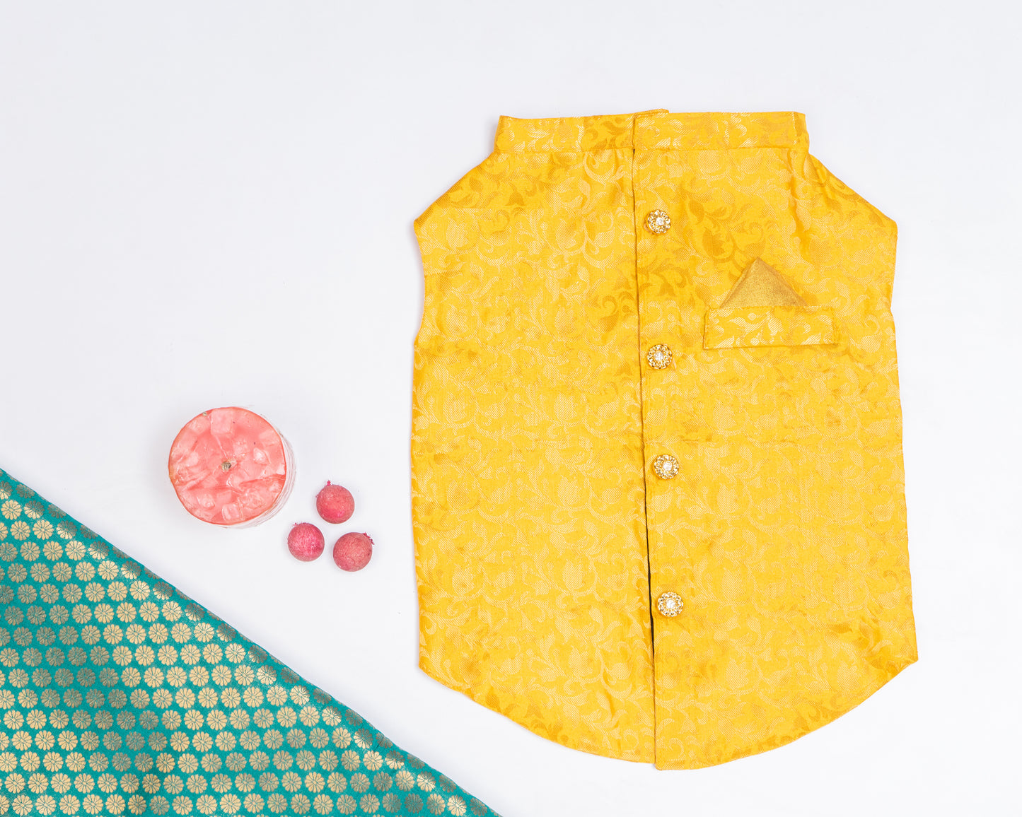 Yellow Sherwani | For Dogs | Pawgy Pets