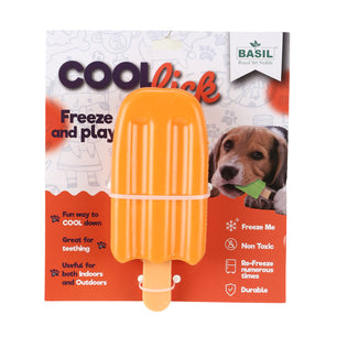 Basil Cool Lick, Freeze and Play Silicon Ice-Cream Orange