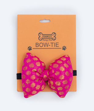 Pawgy Pets Occasion wear Bowtie: Pink for Dogs & Cats